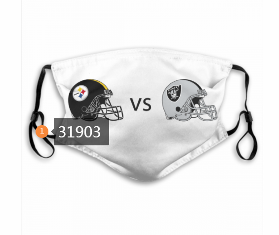 NFL Pittsburgh Steelers 492020 Dust mask with filter->nfl dust mask->Sports Accessory